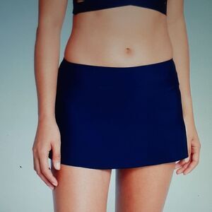 New Kona Sol Swim Skort Navy Large 12-14 New With Tags